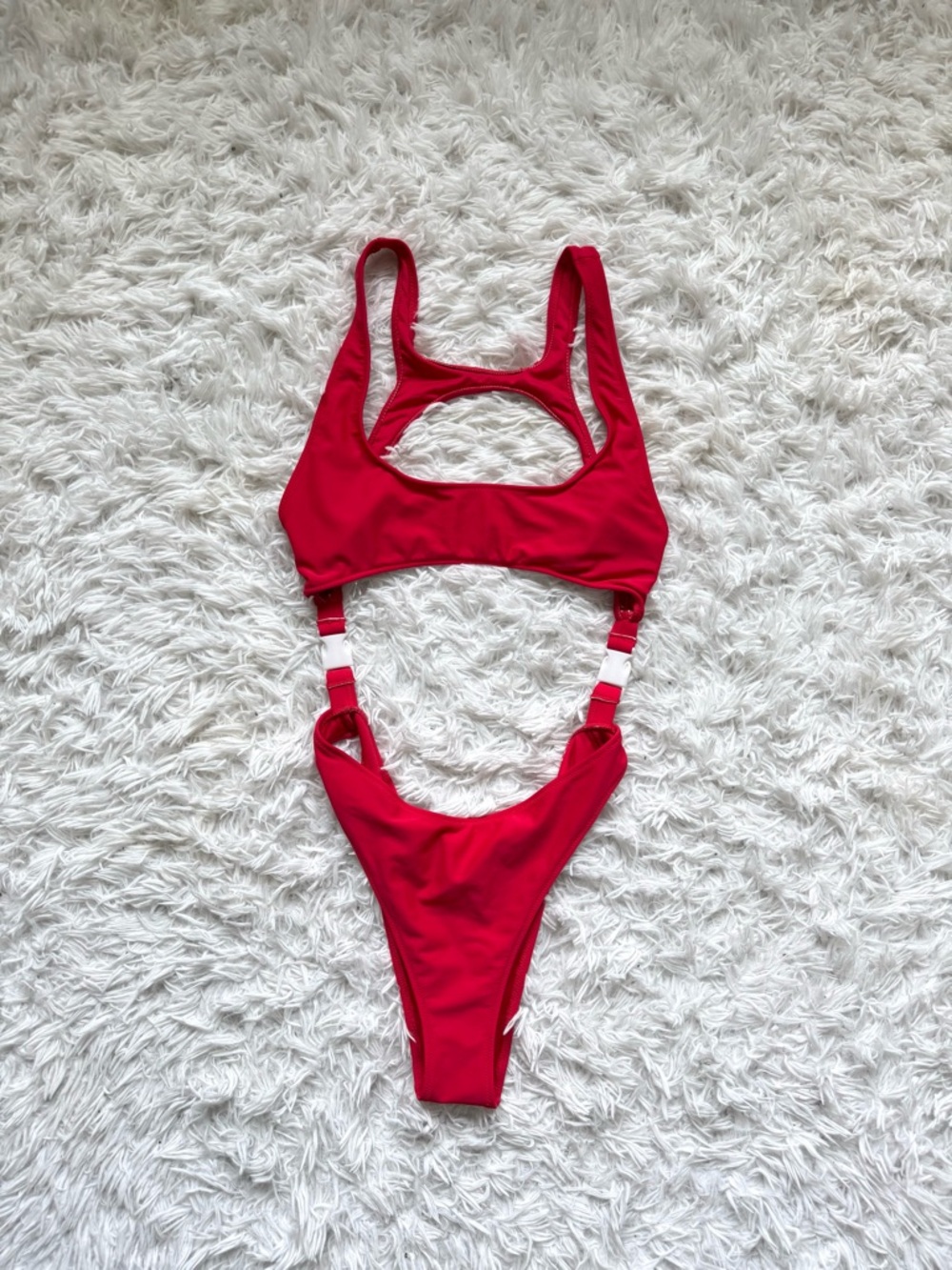 Forever 21 Red One-Piece Swim Suit